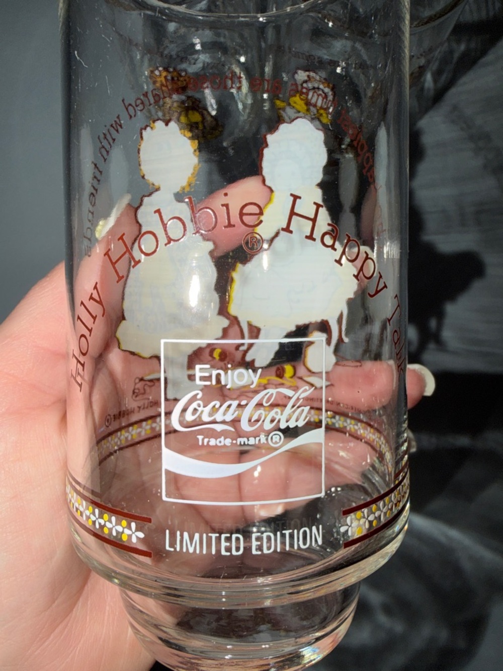 Vintage Limited Edition Holly Hobbie Coca Cola Tall Glasses-Set of 3 - Picture 6 of 6